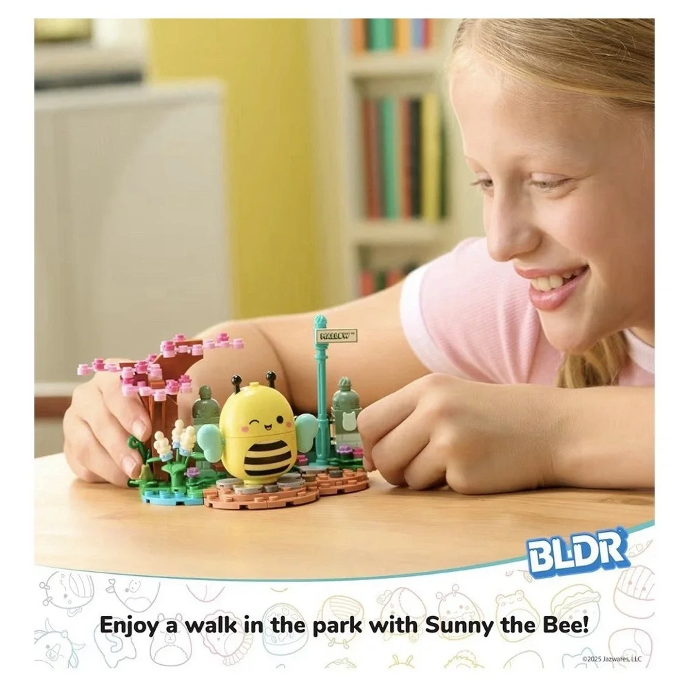 Squishmallows Sunny's Park Life Building Set - Sunny The Bee - 155 PC 0043‎